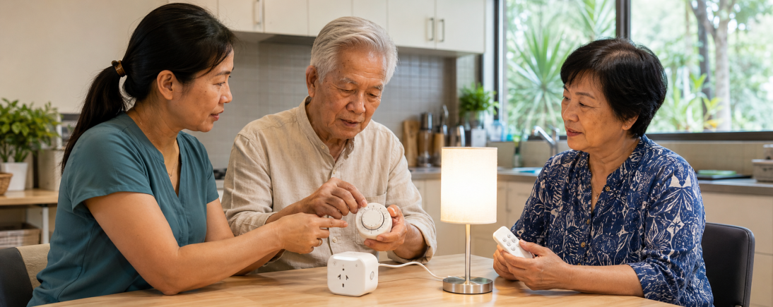 Older people connecting at a community centre